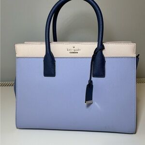 Kate Spade Blue and Cream Satchel